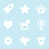Flag Bunting - Blue & Grey